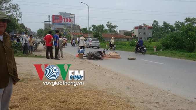 Hiện trường vụ tai nạn.