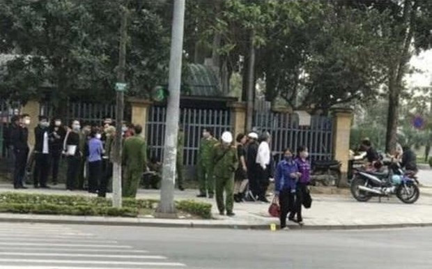 Hiện trường phát hiện thi thể người đàn ông Hàn Quốc ở Bắc Ninh. Ảnh: VietNamPlus