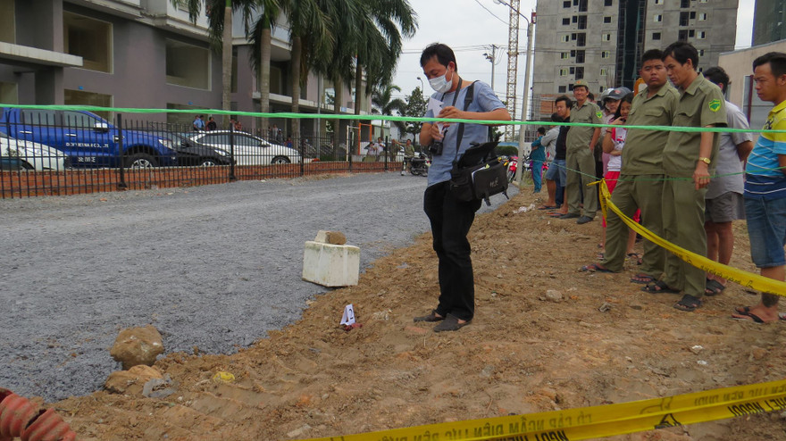 Khu vực người đàn ông rơi xuống tử vong.