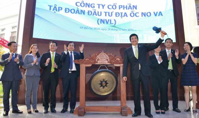 Lễ trao quyết định niêm yết của Novaland.