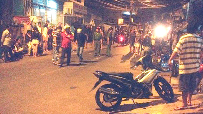 Cơ quan công an tiến hành phong tỏa hiện trường