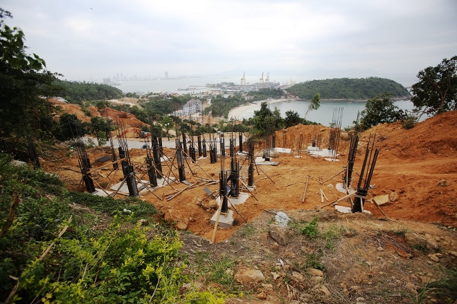 40 nền móng công trình trái phép tại bán đảo Sơn Trà