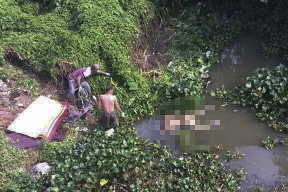 Nơi phát hiện thi thể nam giới.