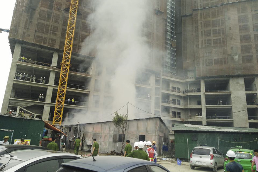 Hiện trường vụ cháy.