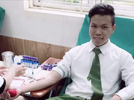 Chiến sĩ công an Lê Hoàng Phúc.