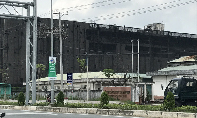 Hiện trường vụ cháy.