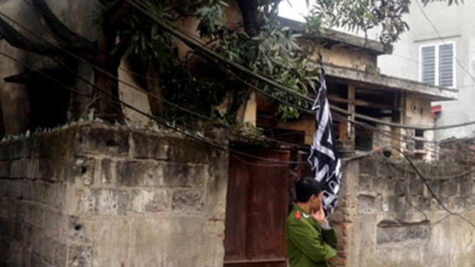 Ngôi nhà nơi xảy ra vụ hỏa hoạn. Ảnh: Giang Chinh/ VnExpress