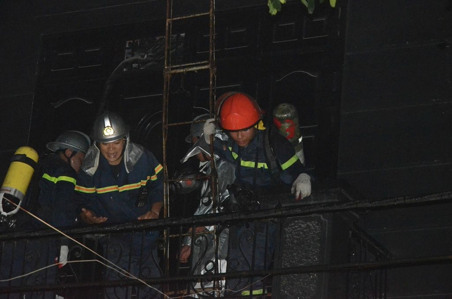 Hiện trường vụ cháy.