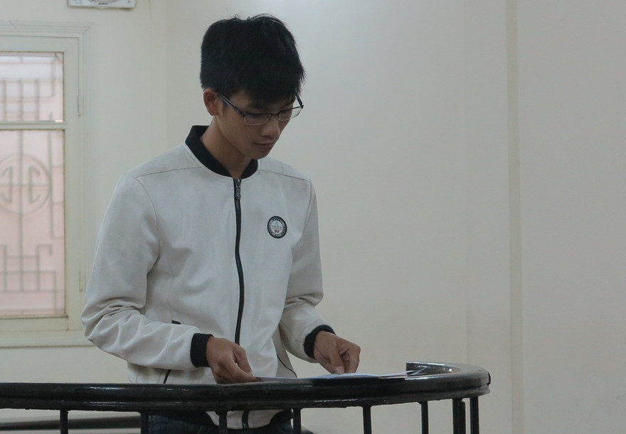 Bị cáo Vũ Văn Quyền tại phiên tòa.