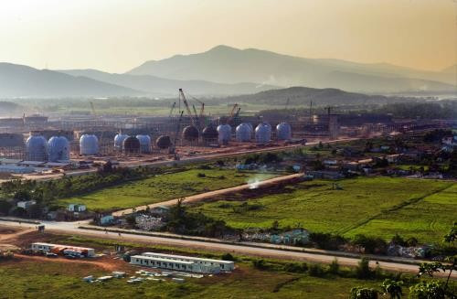 Một góc Khu kinh tế Nghi Sơn. Ảnh: Trọng Đạt/TTXVN.