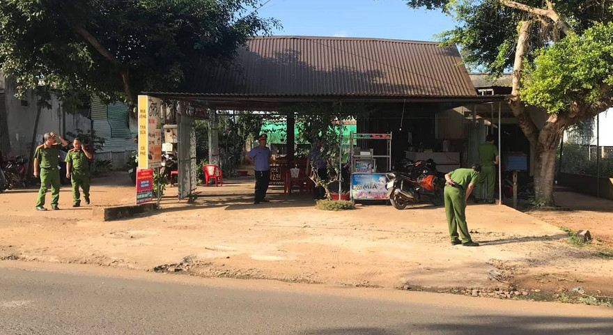 Hiện trường nơi xảy ra vụ nổ súng