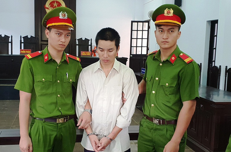 Bị cáo Trần Anh Tiến tại phiên tòa sơ thẩm