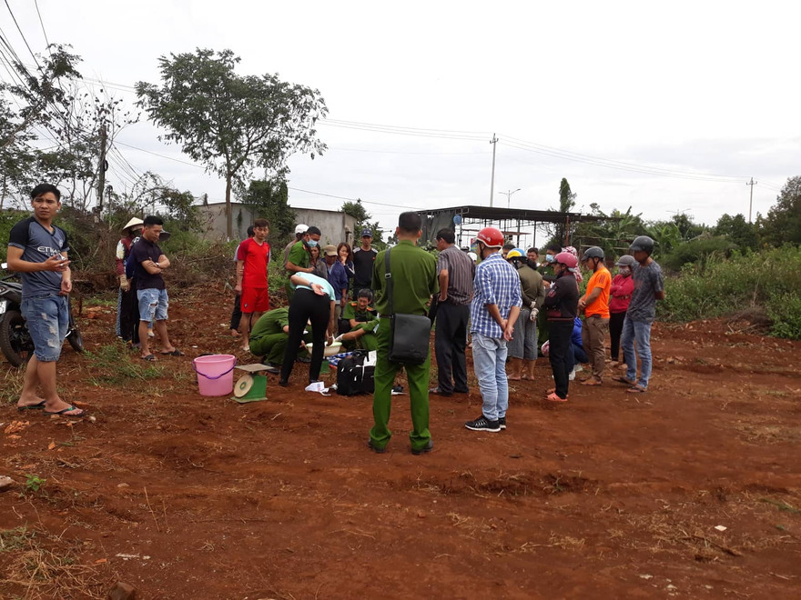 Hiện trường phát hiện thi thể bé sơ sinh