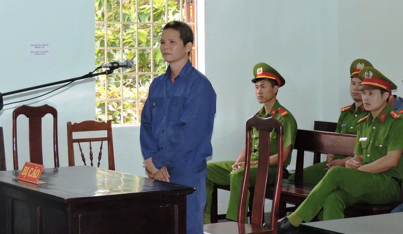 Bị cáo Phương tại phiên xét xử sơ thẩm.