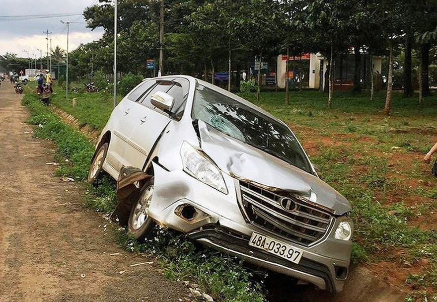 Thời điểm chiếc xe ô tô gây tai nạn chết người do trung tá Hoàng Anh Tuấn điều khiển
