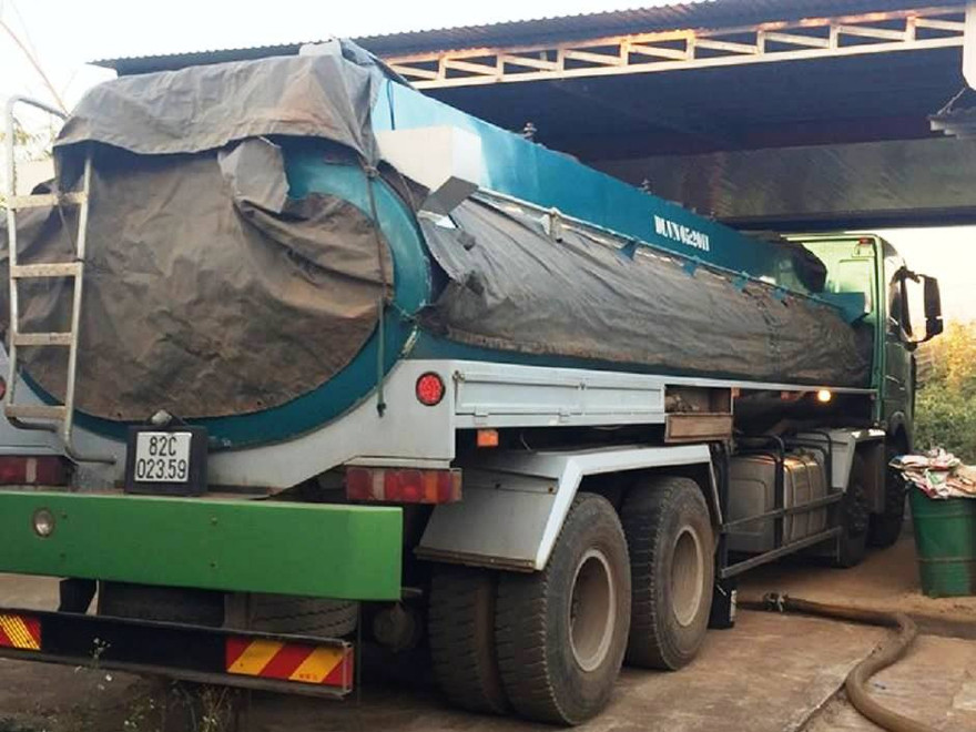 Xe chở 18.000 lít xăng bị bắt giữ
