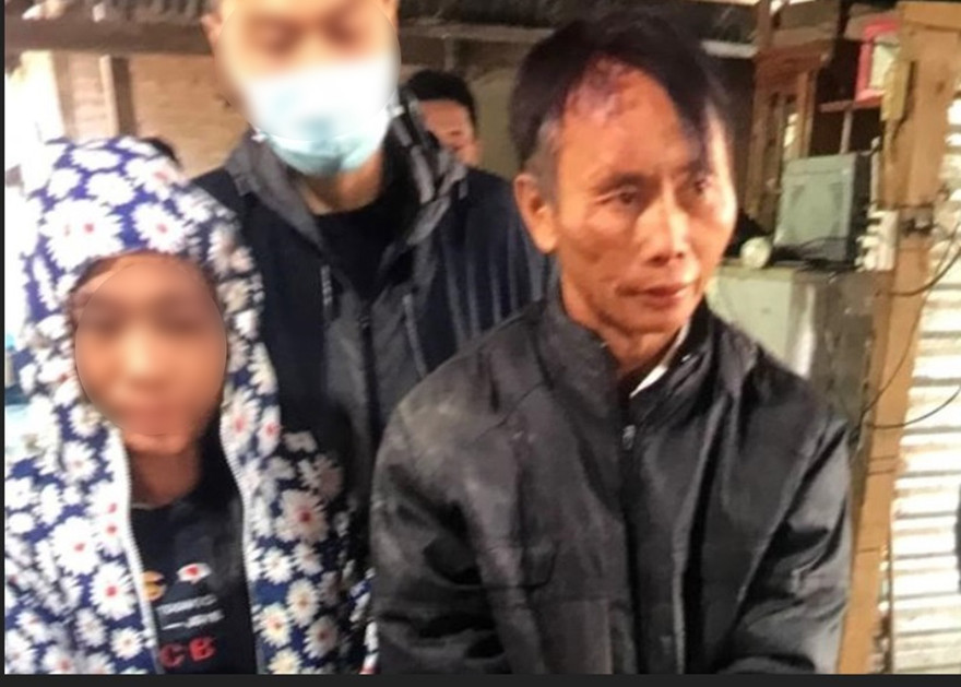 Bị can Vàng Seo Trắng khi bị bắt
