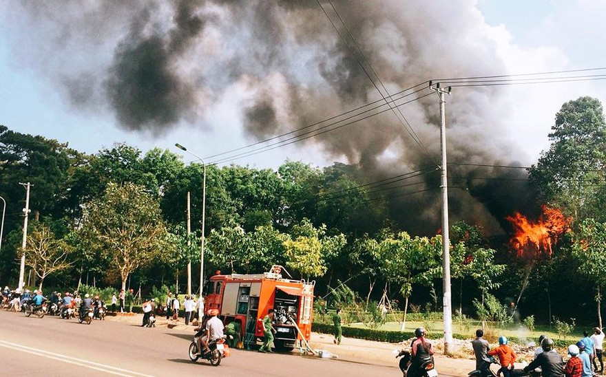 Hiện trường vụ hoả hoạn