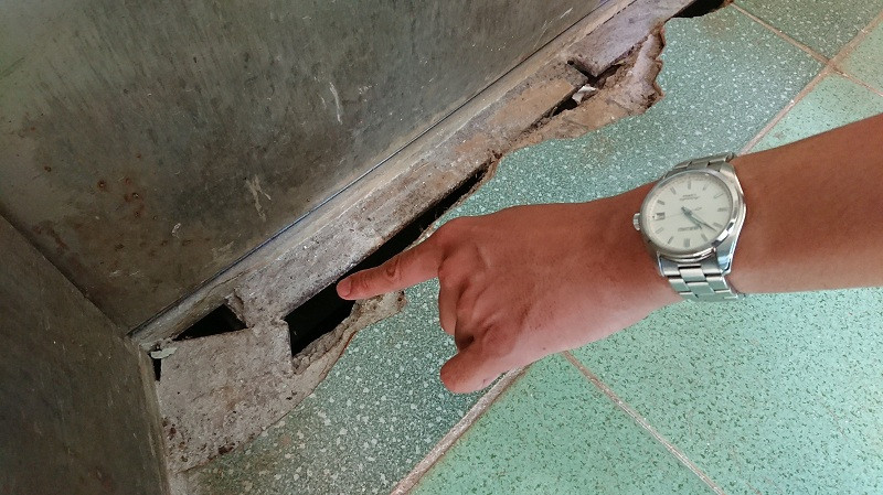 Thang máy bệnh viện đa khoa tỉnh Đắk Nông bị hư hỏng