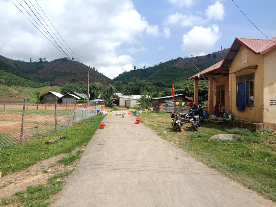 Khu vực cách lý ở thôn 6, xã Quảng Hòa