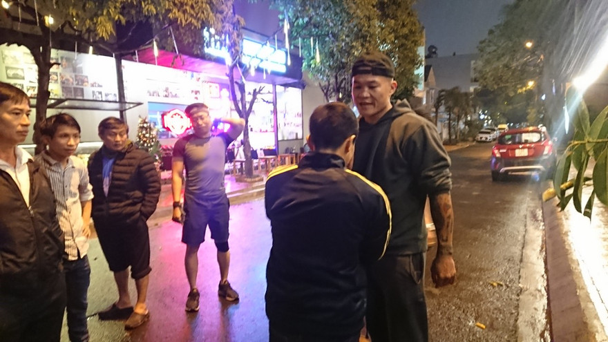 Hiện trường vụ võ sĩ Trương ĐÌnh Hoàng bắt tên trộm trong đêm