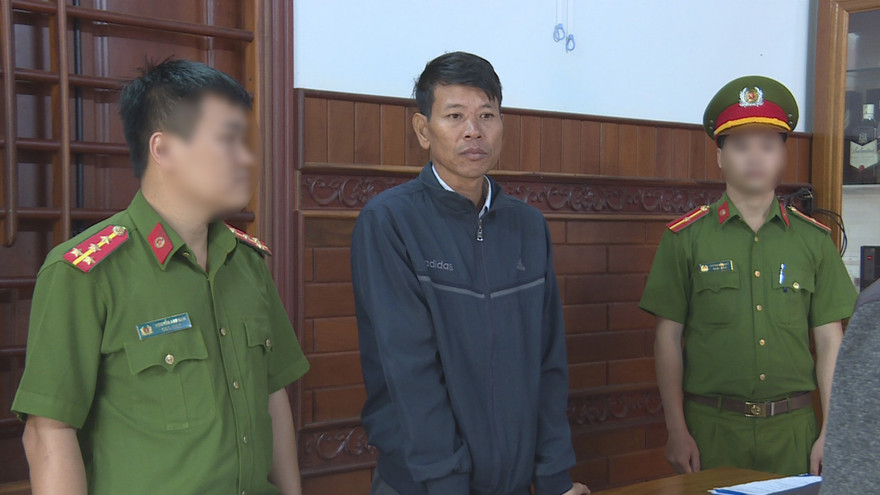 Bị can Tiệp khi bị bắt tạm giam tại nhà riêng