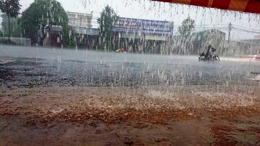 Cơn mưa lớn chiều ngày 30/5 tại TP Buôn Ma Thuột