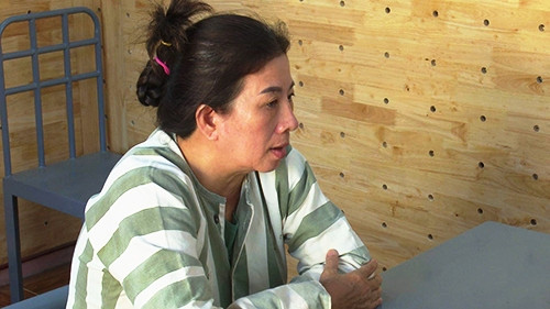 Bị can Hà tại cơ quan điều tra