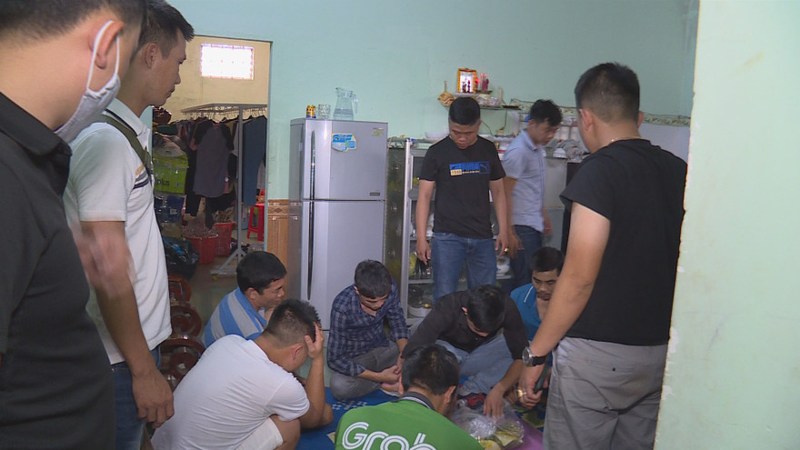 Nhóm đối tượng khi bị bắt giữ