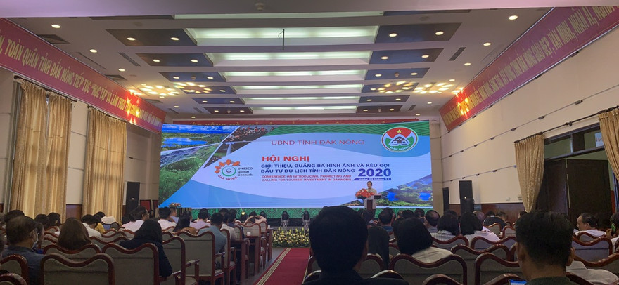 Toàn cảnh Hội nghị giới thiệu, quảng bá hình ảnh và kêu gọi đầu tư du lịch tỉnh Đắk Nông năm 2020.