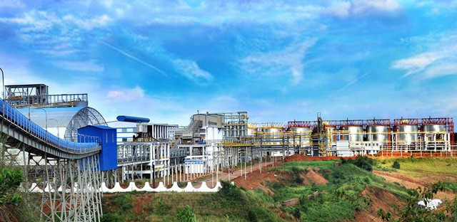 Nhà máy Alumin Nhân Cơ tại xã Nhân Cơ, huyện Đắk R'Lấp (tỉnh Đắk Nông)