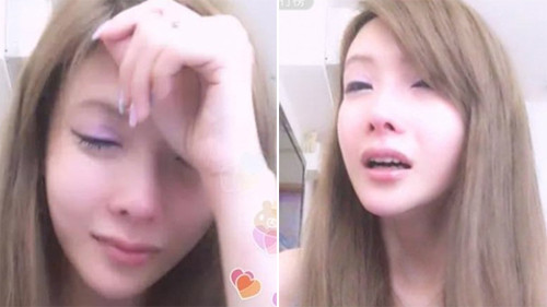 Nhu Bảo Bảo quay trực tiếp cảnh khóc lóc, tự tử.