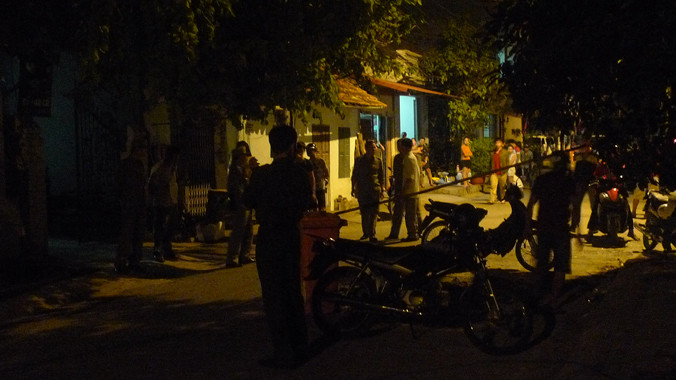 Hiện trường xảy ra sự việc. Ảnh: Duy Chiến.