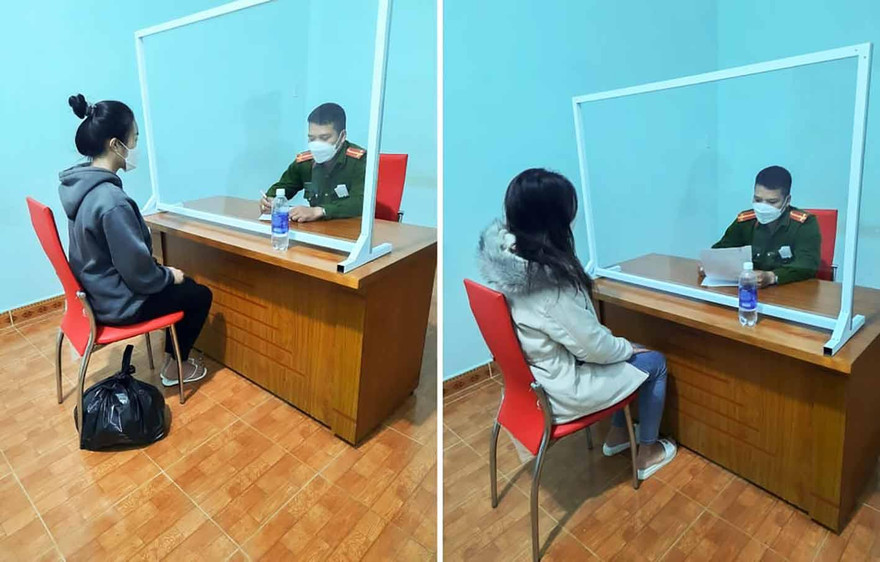 Công an làm việc với các đối tượng đánh nữ sinh lớp 11
