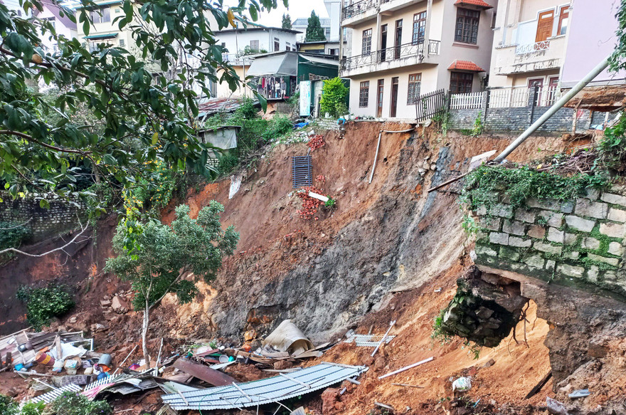 Hiện trường vụ sạt lở