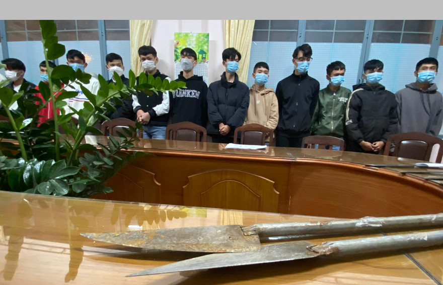 Các đối tượng tại cơ quan công an