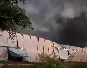 Hiện trường vụ cháy.