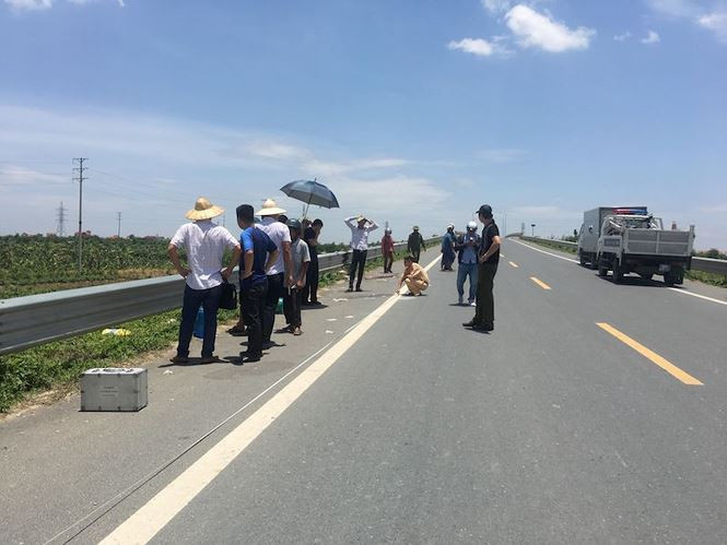 Hiện trường vụ việc. Ảnh: Thanh Hà.