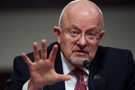 Giám đốc Tình báo Quốc gia Mỹ James Clapper. Ảnh: AP.