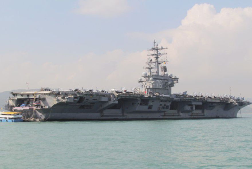 Tàu sân bay Mỹ USS Ronald Reagan. (Ảnh: US Navy)