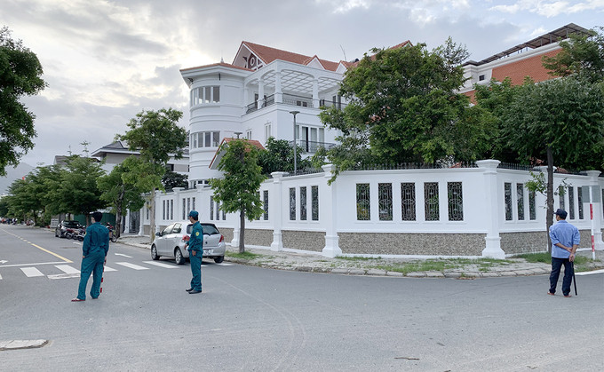 Căn nhà ông Trường bị phong tỏa chiều 1/11