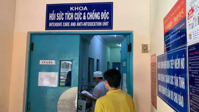 Bé C đang được chăm sóc đặc biệt tại bệnh viện