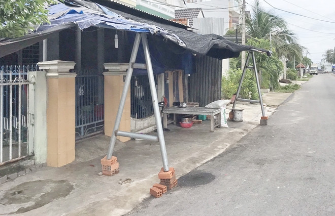 Căn nhà của vợ chồng ông bà Hồ Đắc Dương, Nguyễn Thị Thanh Thúy - nơi xảy ra vụ trọng án