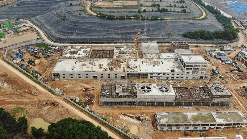 Toàn cảnh nhà máy đốt rác phát điện Sóc Sơn