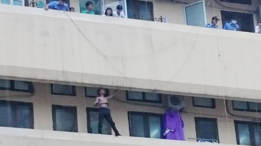 Thanh niên gây rối tại Bệnh viện bệnh Nhiệt đới Trung ương sáng 18/9