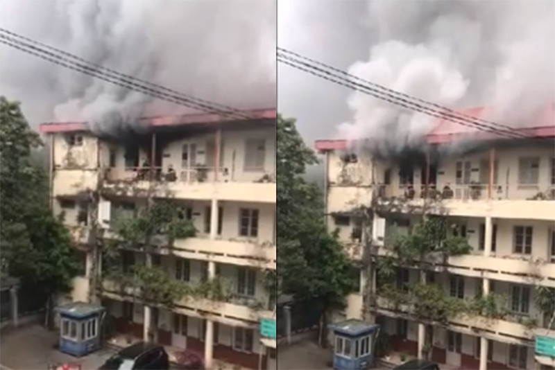 Hiện trường vụ cháy.