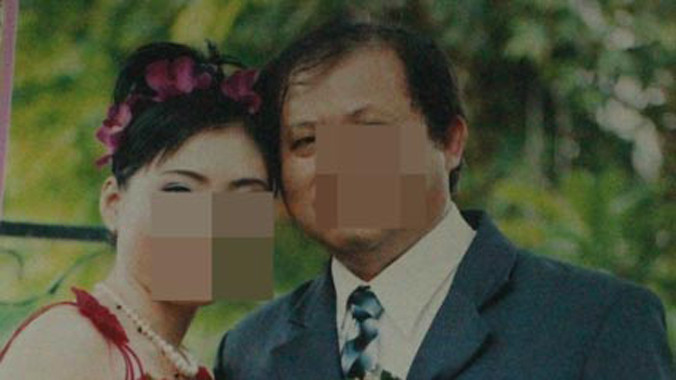 H và người chồng Trung Quốc Kim Wu.