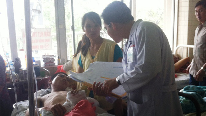 Nạn nhân Nguyễn Hồng Tuấn. Ảnh: Quốc Ngọc.