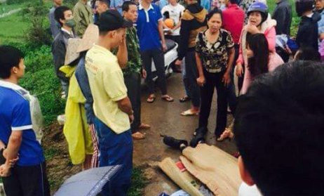 Hiện trường nơi anh Phương bị sét đánh