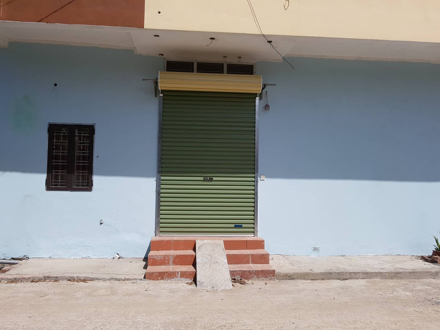 Ngôi nhà được cho là nơi bà L. trông giữ trẻ.